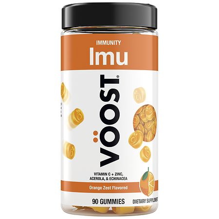 Voost Immunity Gummies, Vitamin C with Zinc, Acerola & Echinacea Orange Zest