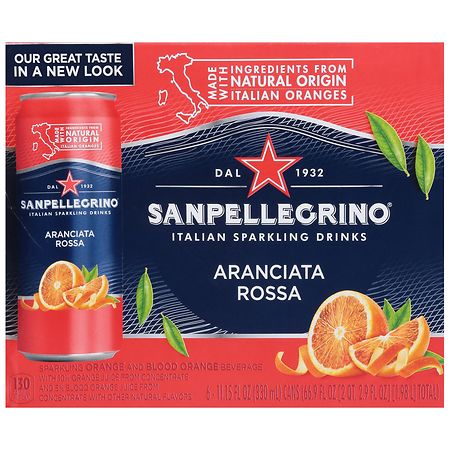 San Pellegrino Italian Sparkling Drinks Aranciata Rossa