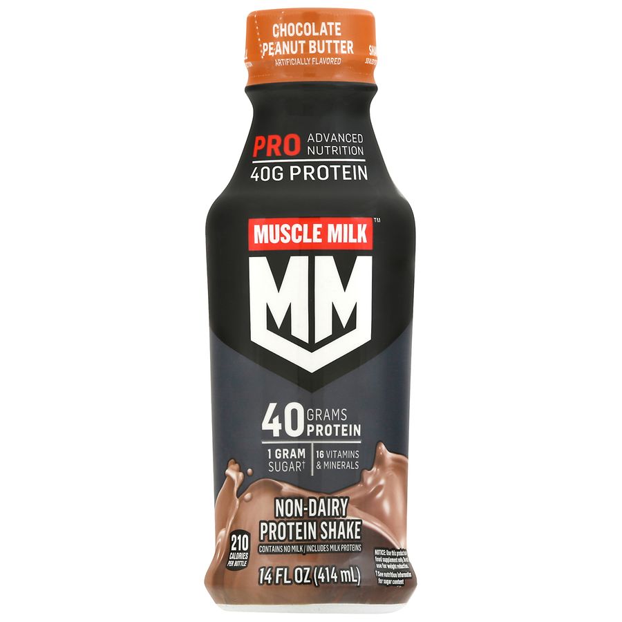 Muscle Milk Non Dairy Protein Shake Chocolate Peanut Butter Walgreens