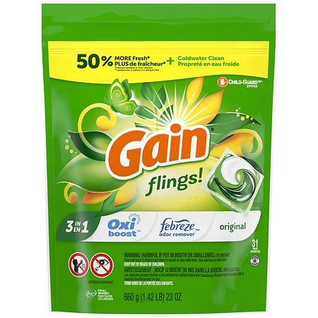Gain Flings Laundry Detergent Pacs