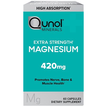Qunol Minerals Extra Strength Magnesium 420 mg Softgels