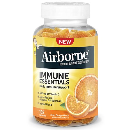 Airborne Immune Essentials Gummies Zesty Orange