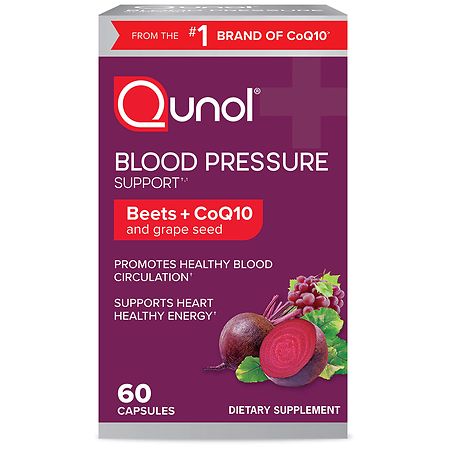 Qunol Blood Pressure Support Capsules Clear