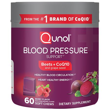Qunol Blood Pressure Support Chews Berry