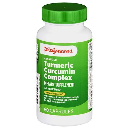 Walgreens Advanced Turmeric Curcumin Complex 1500 mg Capsules Clear
