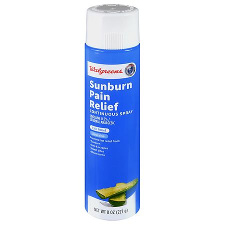 Walgreens Sunburn Pain Relief Continuous Spray