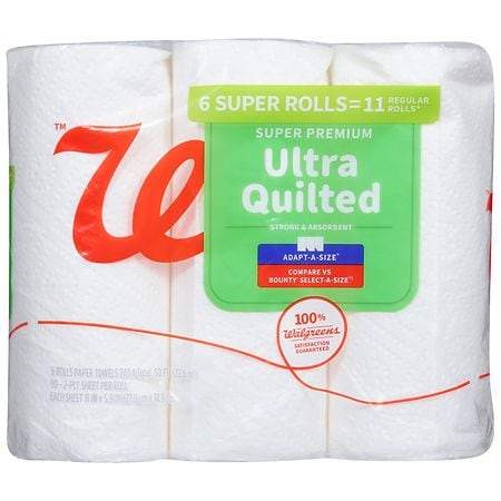 Walgreens Super Premium Ultra Quilted Paper Towels