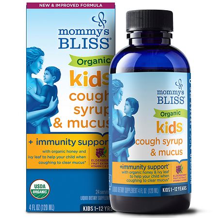 Mommy's Bliss Organic Kids Cough Syrup + Immunity Support