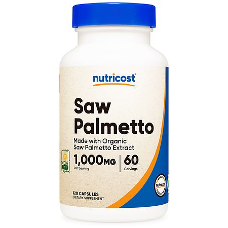Nutricost Organic Saw Palmetto (MWO) 500 mg Capsules