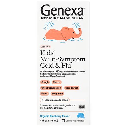 Genexa Kids' Multi Symptom Cold Relief Blueberry
