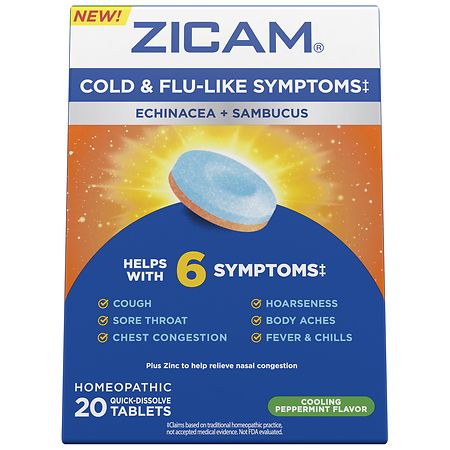 Zicam Cold Flu Symptom Relief Peppermint