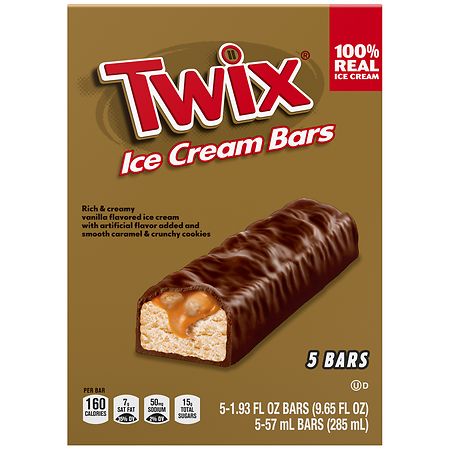 Twix Ice Cream Bars Vanilla
