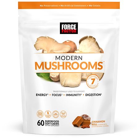 Force Factor Modern Mushrooms Soft Chews Cinnamon Roll