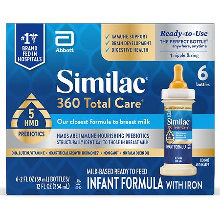 Similac 360 Total Care Infant Formula, Ready-to-Feed