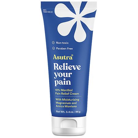 Asutra Natural Pain Relief Lotion with Magnesium and Menthol