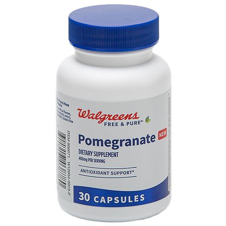 Walgreens Pomegranate Supplement 400mg Capsules for Antioxidant Support
