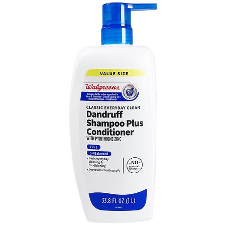 Walgreens Classic Everyday Clean 2 in 1 Dandruff Shampoo Plus Conditioner