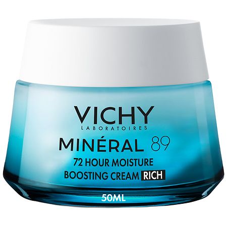 Vichy Mineral 89 Rich Moisturizing Cream, Hydrating Face Moisturizer