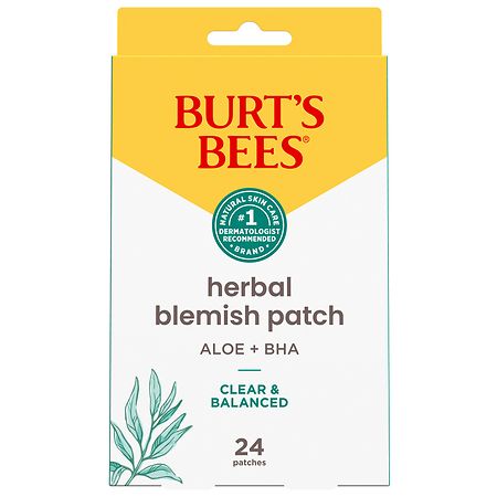 Burt's Bees Herbal Blemish Patch With Fermented Willow Bark Extract and Soothing Aloe