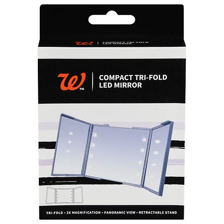 Walgreens Compact Tri-Fold LED Mirror