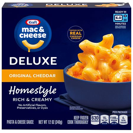 Kraft Deluxe Homestyle Mac & Cheese Original Cheddar