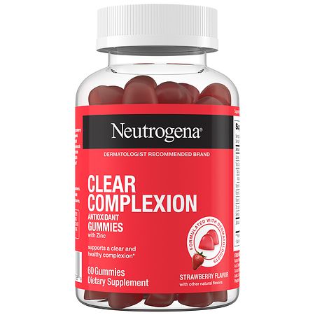 Neutrogena Clear Complexion Antioxidant Gummies Strawberry
