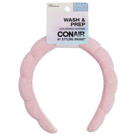 Conair Wash & Prep Spa Headband Pink
