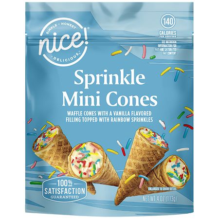 Nice! Sprinkle Mini Cones