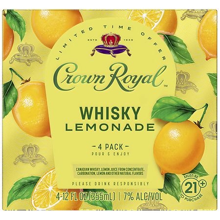 Crown Royal Whisky Lemonade Cocktail