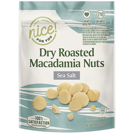 Nice! Dry Roasted Macadamia Nuts Sea Salt