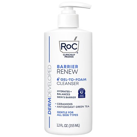 RoC Barrier Renew Gel-To-Foam Cleanser Fragrance-Free