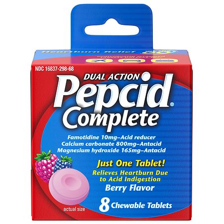 Pepcid Complete Dual Action Tablets Berry