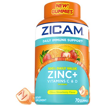 Zicam Daily Immune Supplement Citrus Strawberry
