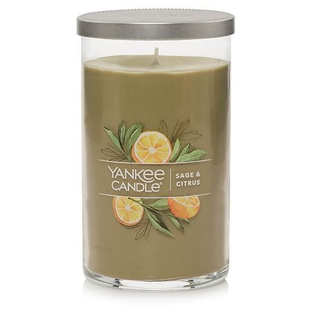 Yankee Candle Medium Pillar Sage Citrus, Green