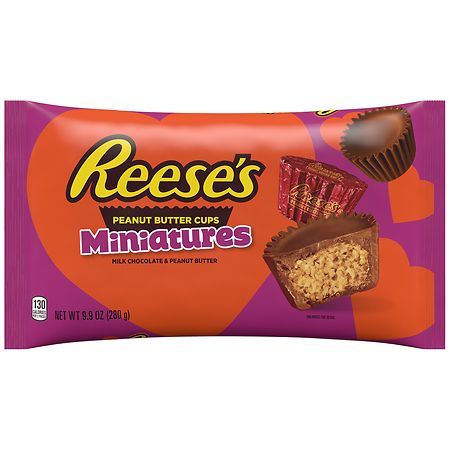 Reese's Miniatures Peanut Butter Cups Candy Bag Milk Chocolate