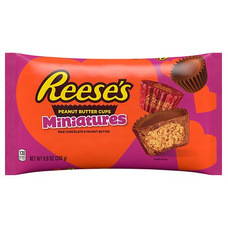 Reese's Miniatures Peanut Butter Cups Candy Bag Milk Chocolate