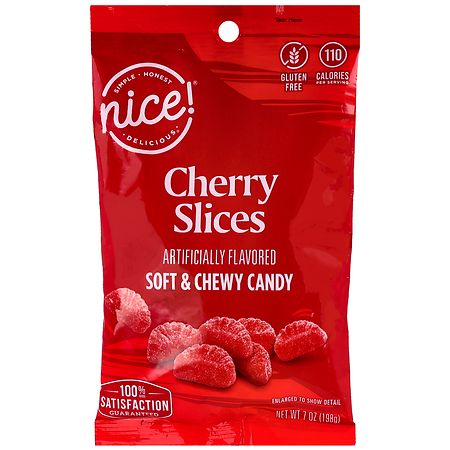 Nice! Soft & Chewy Candy Slices Cherry