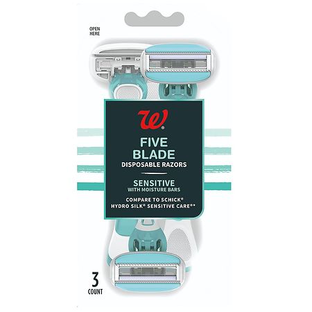 Walgreens Women's Sensitive Five Blade Disposable Razor