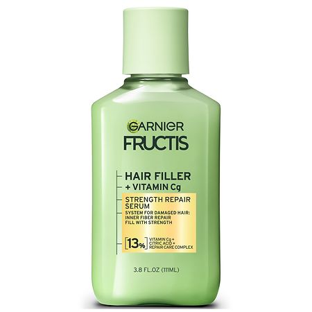Garnier Fructis Hair Filler Strength Repair Serum Treatment With Vitamin Cg For Weak, Damaged Hair