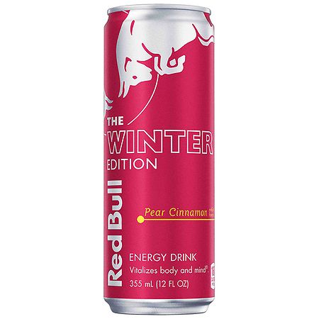 Red Bull Winter Edition Energy Drink Pear Cinnamon