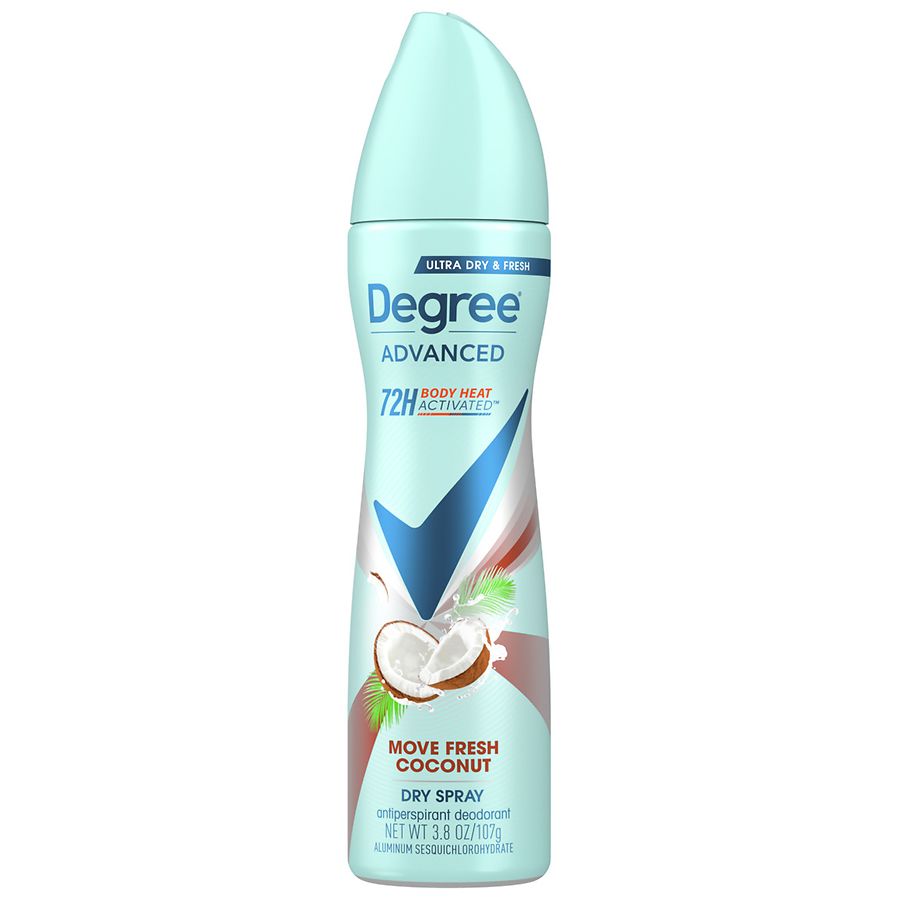 Degree Antiperspirant Deodorant Dry Spray Move Fresh Coconut Walgreens