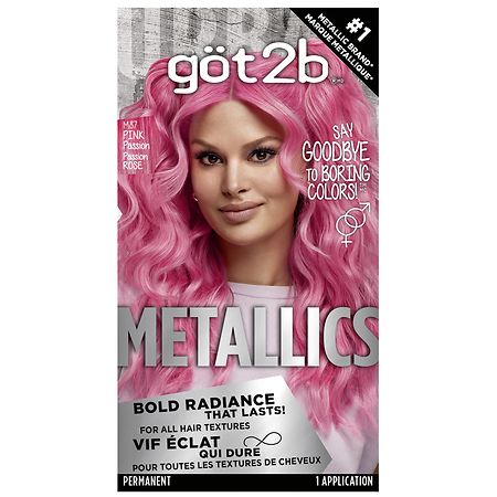 Got2b Metallic Passion Permanent Hair Color M87 Pink Passion