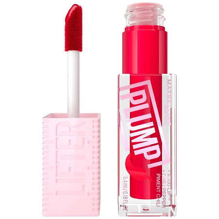 Maybelline New York Lifter Plump Lip Plumping Gloss With Chili Pepper And 5% Maxi-Lip Red Flag