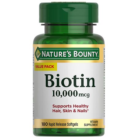 Nature's Bounty Biotin 10,000 mcg Rapid Release Softgels