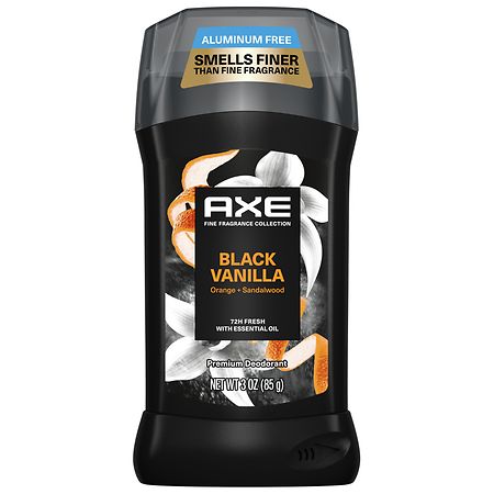AXE Fine Fragrance Collection Deodorant Stick with 72H Freshness Aluminum Free Black Vanilla