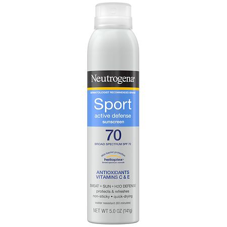 Neutrogena Sport Active Defense SPF 70 Sunscreen Spray Regular