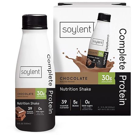 Soylent Complete Protein Nutrition Shake Chocolate