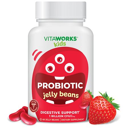 VitaWorks Kids Probiotic 1 Billion CFU Jelly Beans Strawberry
