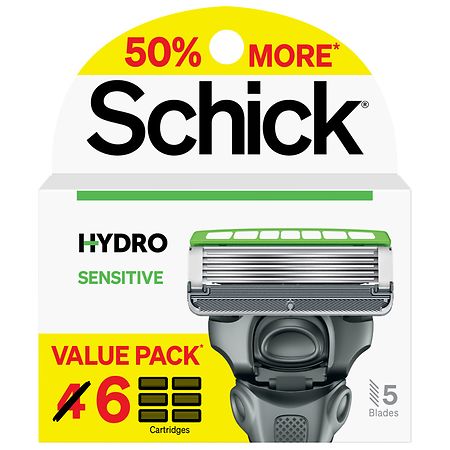 Schick Hydro Men's Sensitive Razor Refills Value Pack