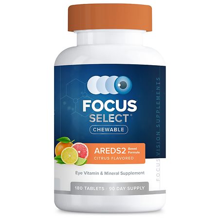 Focus Vitamins Focus Select Chewable AREDS2-Based Formula Citrus
